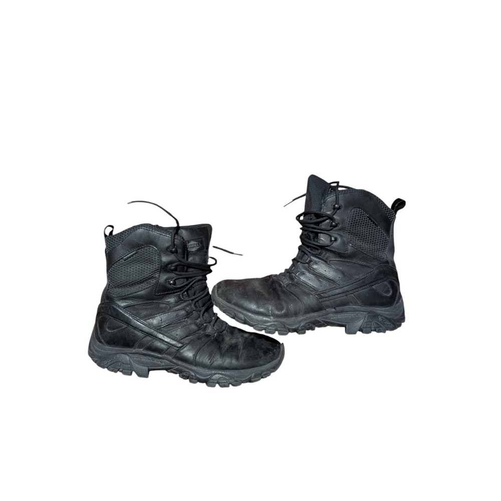Merrell Moab 2 Tactical Side Zip Waterproof Boots 8" Black Men's Size 11.5